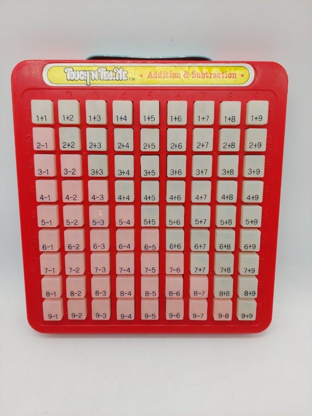 Touch 'N Tell Me Math Addition Subtraction Learning Galoob 1980’s Vintage